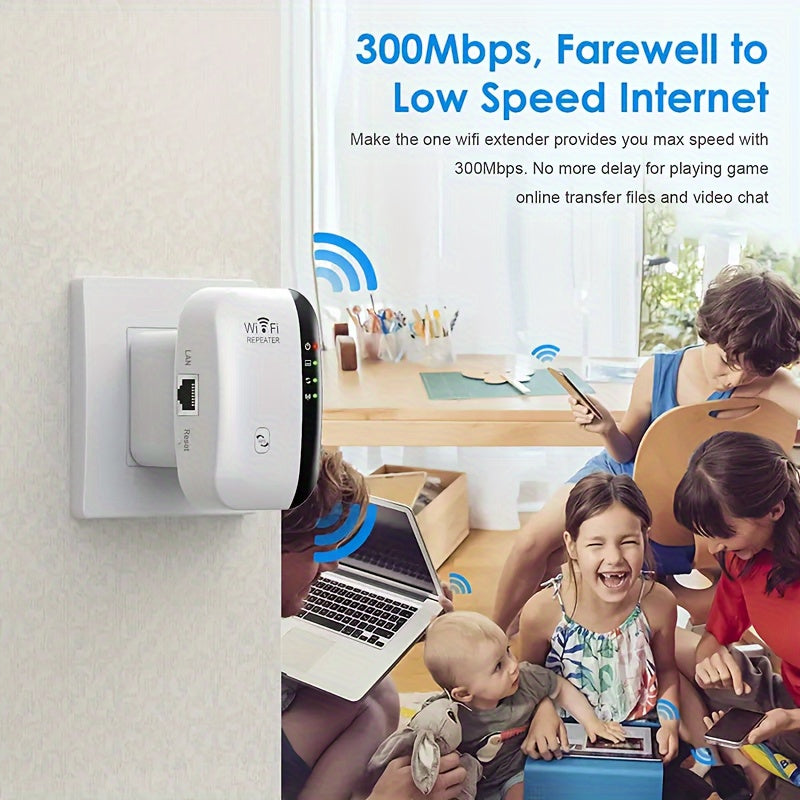 WiFi Extender 2640 Sq Ft with Ethernet Port and Alexa Compatibility