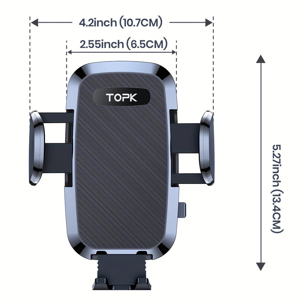 Soporte universal para teléfono de coche, resistente, de ABS, compatible con rejillas de ventilación, ajustable