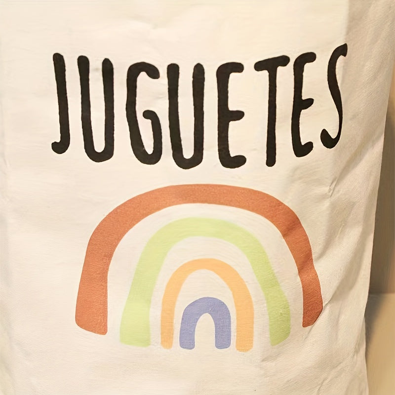 Folding Storage Bin with Cartoon Print Waterproof Large Capacity for Clothes Toys