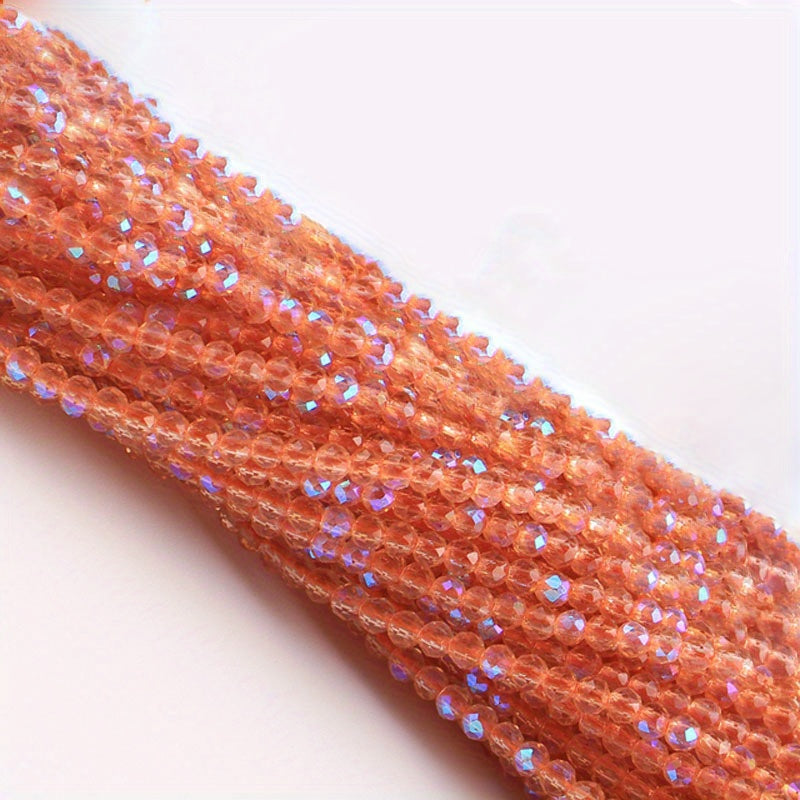 Set of 950/620 Pieces 2mm 3mm Faceted Faux Crystal Glass Beads for Jewelry Making