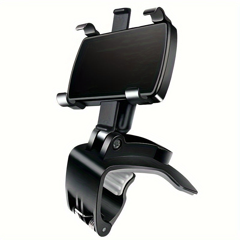 Adjustable Car Phone Mount for Dashboard, Rotates and Secures Smartphone