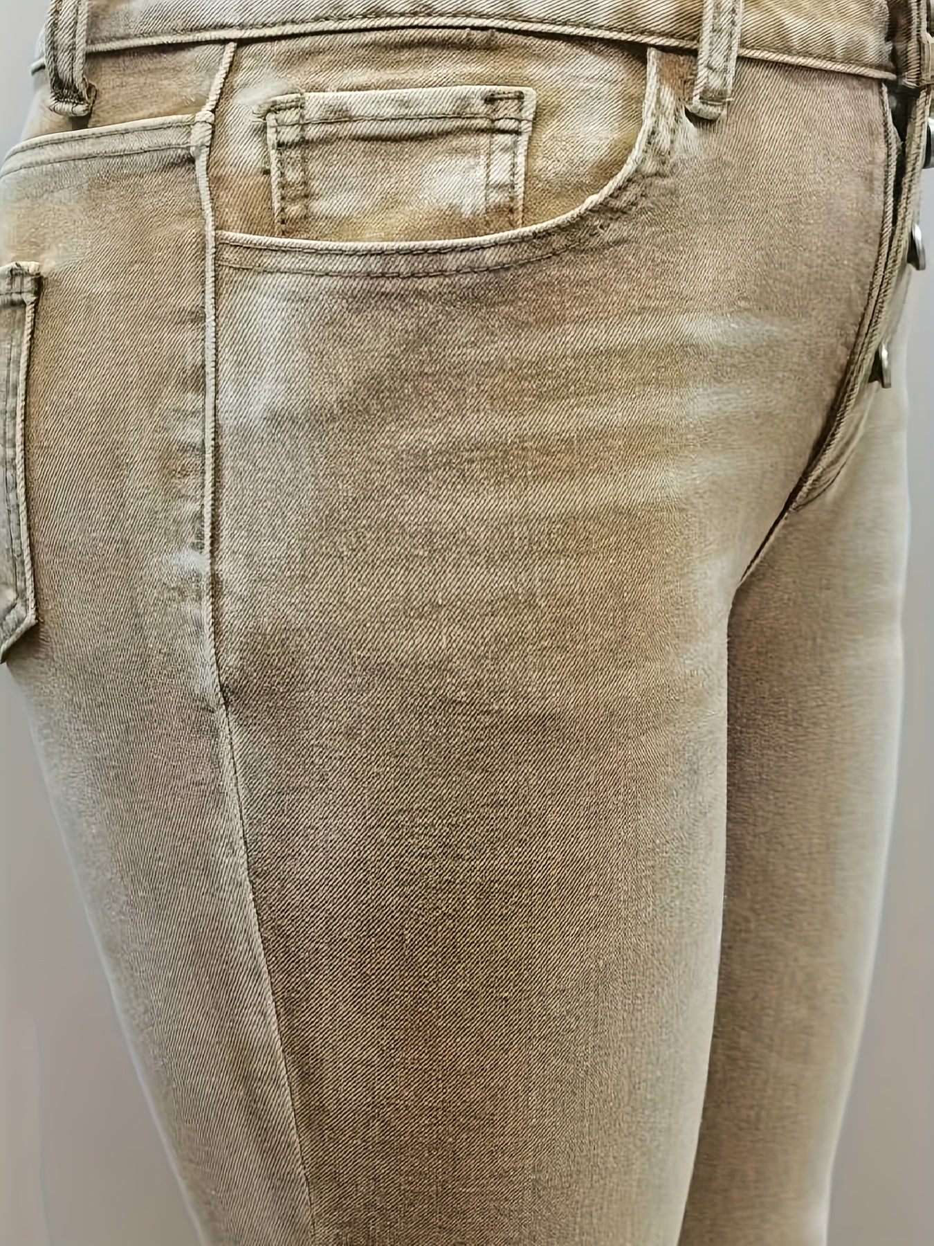 Женские брюки с расширяющейся кромкой большого размера из эластана, синий 14-24