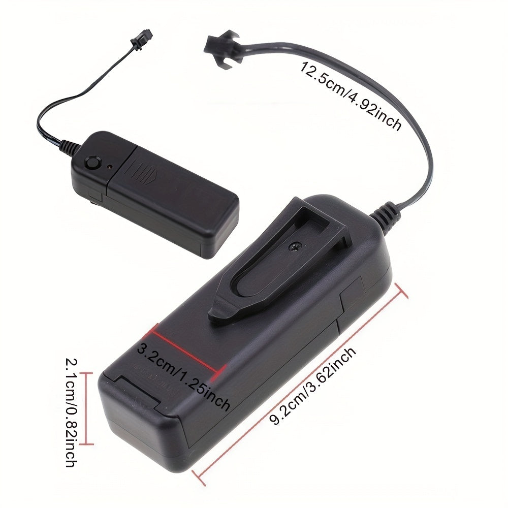 Tira de luces LED con batería de cable EL para decoraciones y fiestas DIY