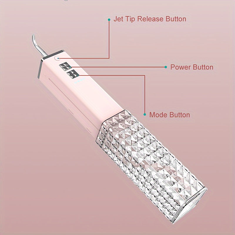 Mini irrigador de agua inalámbrico para dientes con 4 modos, estuche de viaje
