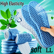 Unisex Summer Cooling Insoles Breathable Shock Absorbing Blue 4pcs