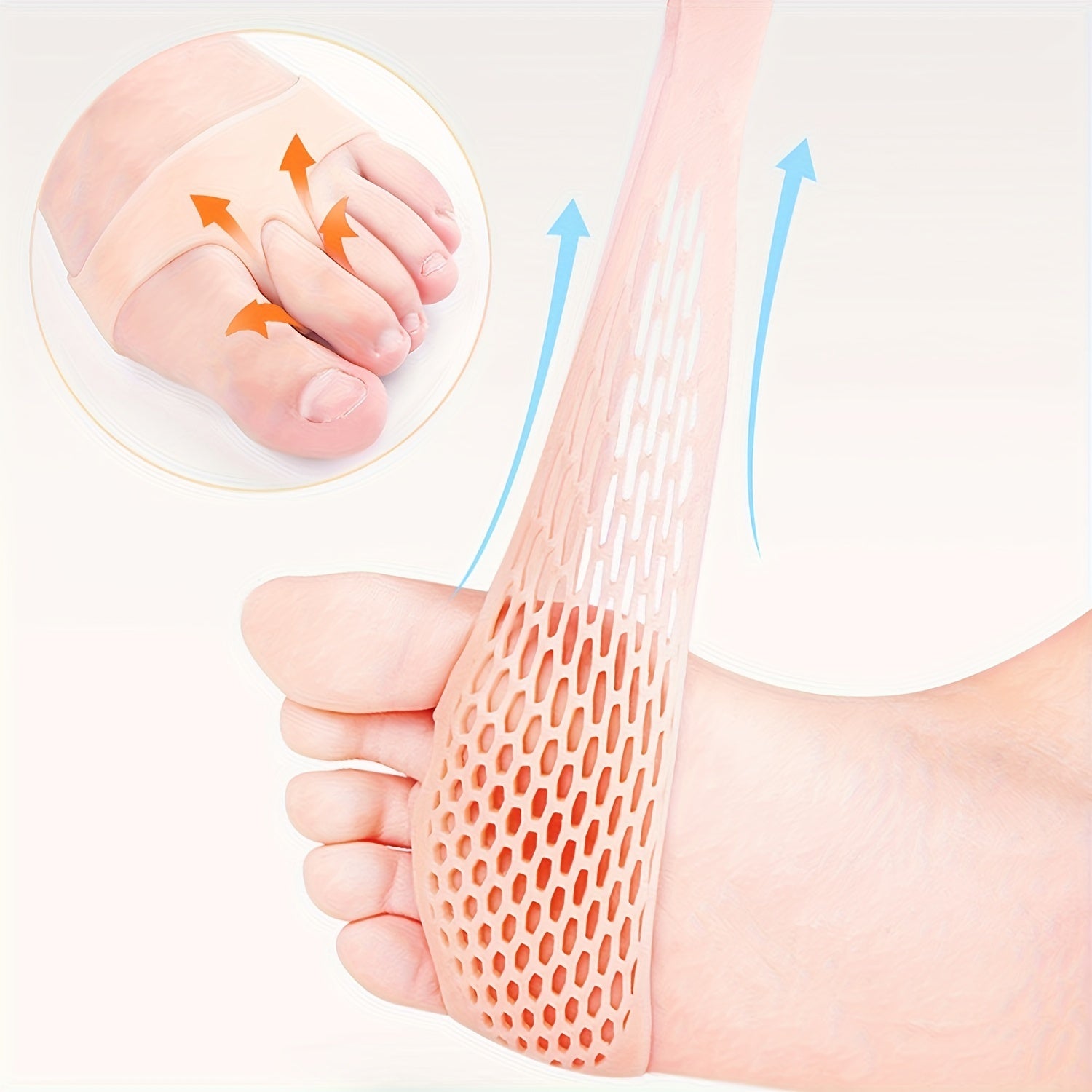 Women's Silicone Gel Foot Pads Metatarsal Support Cushions 10pcs