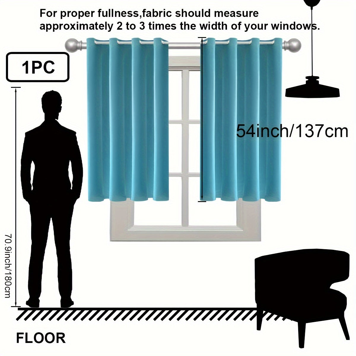 Insulation Blackout Circle Curtains for Bedrooms and Living Rooms Noise Blocker