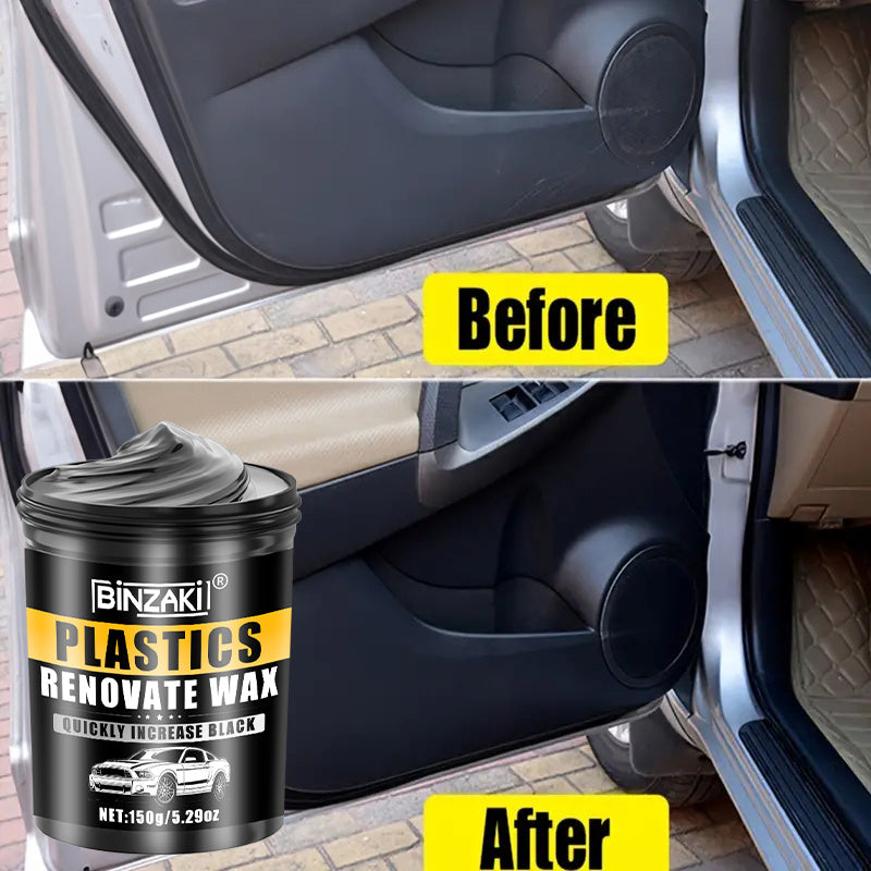 Plastic Restorer for Car Bumpers and Dashboards Deep Gloss Black