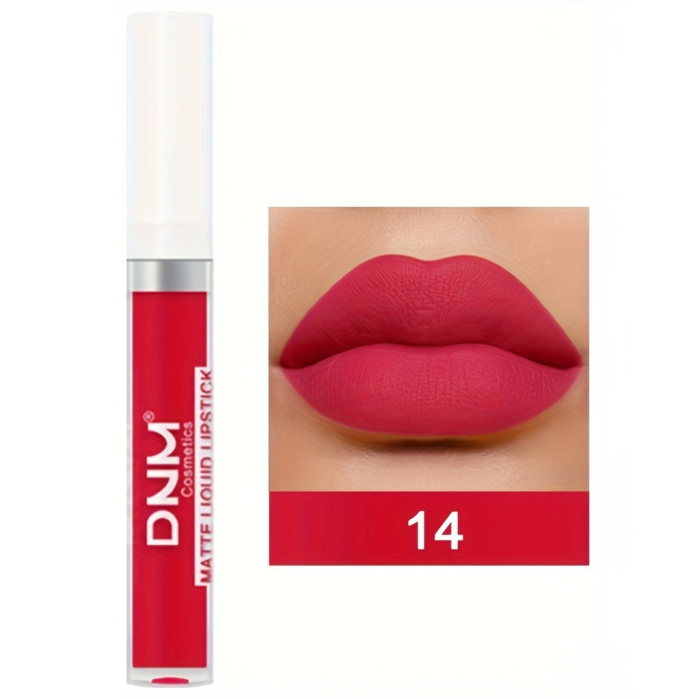 Brillo de labios mate a prueba de agua de larga duración para mujer con múltiples colores