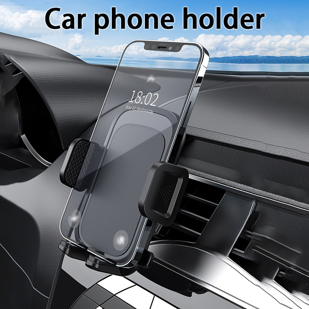 Car Phone Holder Fixing Clip for Center Control Black