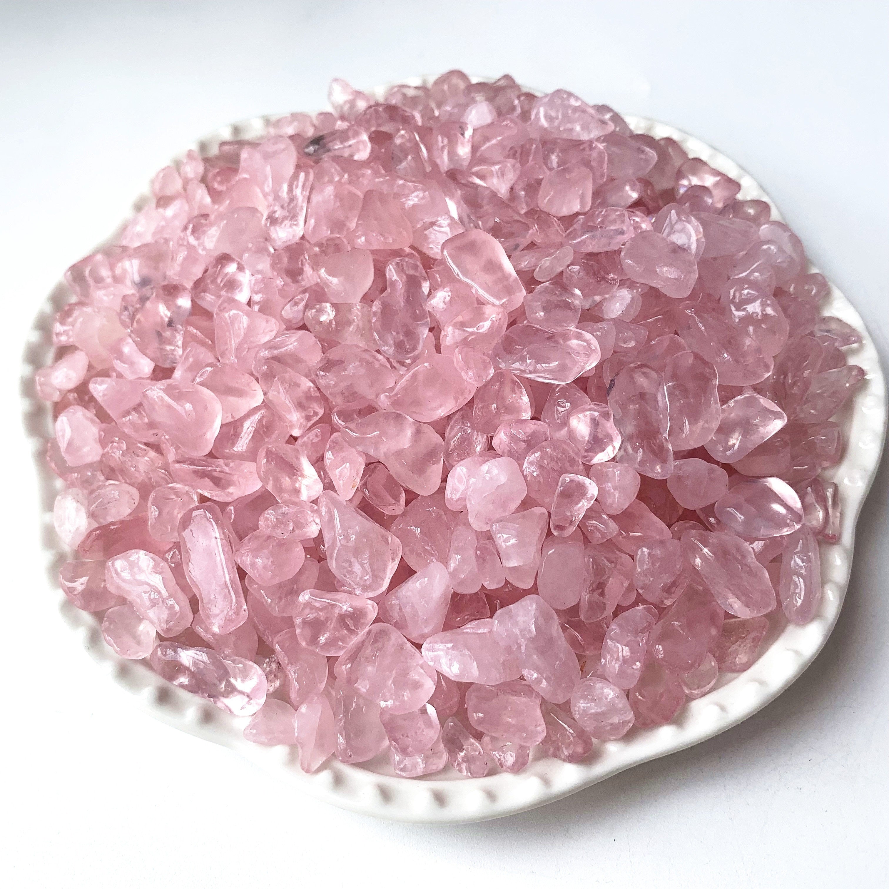 Natural Rose Quartz Chips 50g 100g for Healing and Decoration in Plants and Terrariums