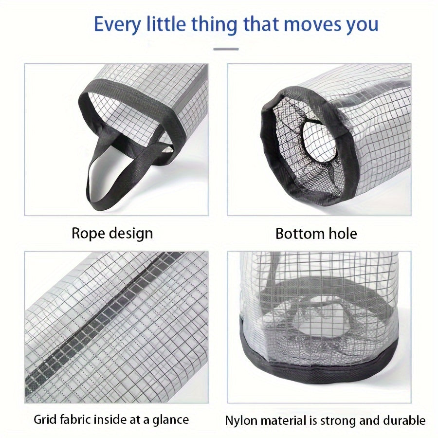 Large Capacity Foldable Wall-Mounted Kitchen Organizer for Trash Bags