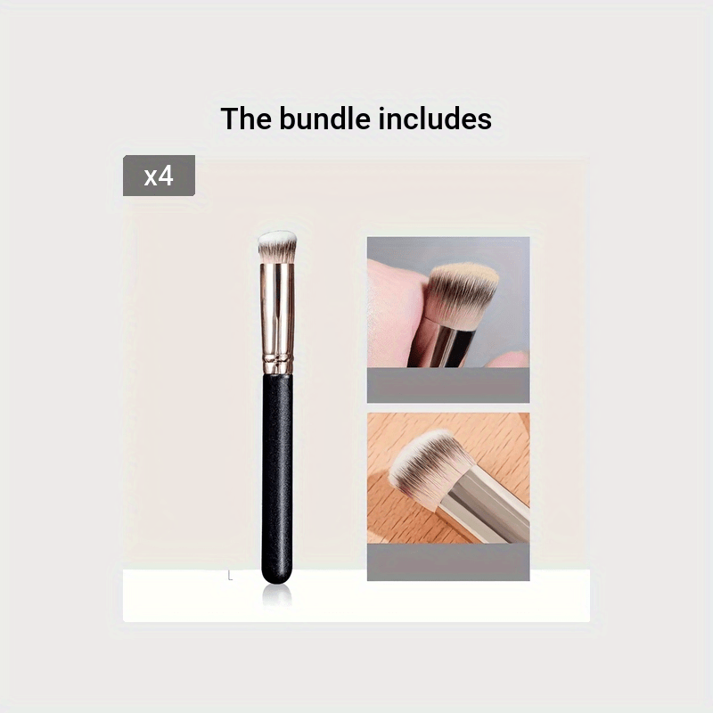 Yuz va ko'zlar uchun makiyaj cho'tkasi to'plami, aralashtirish va kontur qilish uchun zich Kabuki