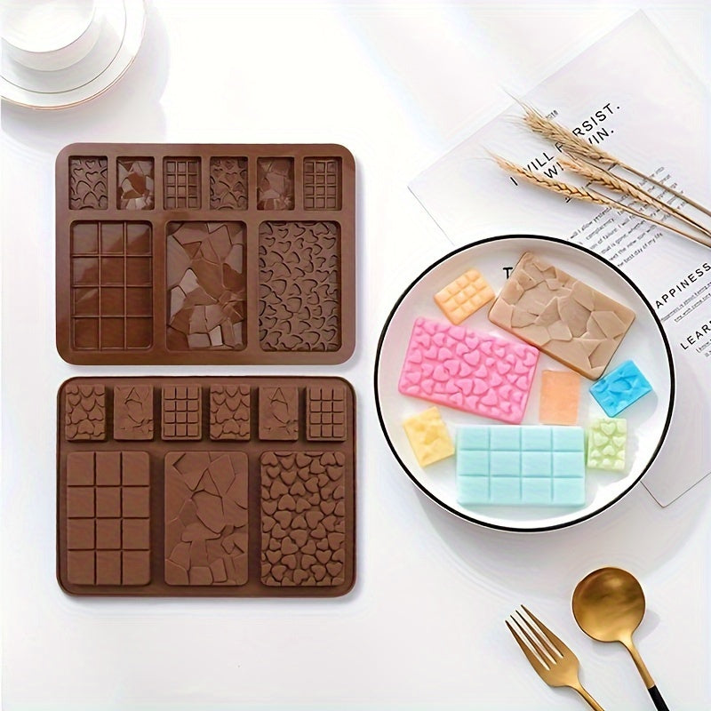 9-Cavity Silicone Mold for Waffles Biscuits Cakes Reusable Non-Stick Bakeware for Desserts