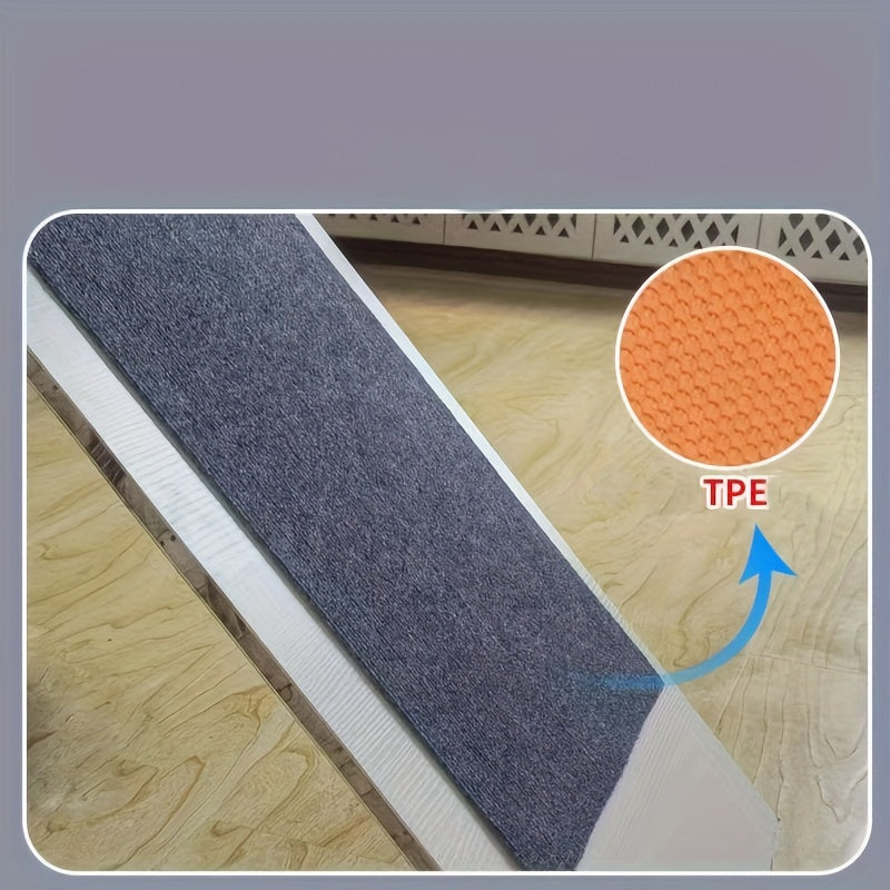 Shaxsiylashtirilgan chiziqli eshik matosi - sirpanishga qarshi orqa qismi - kirish joyi, yashash xonasi, oshxona yoki yotoqxona uchun suvga chidamli va tozalash oson - o'lchami sozlanishi mumkin va mustahkam polyester material, mashinada yuvilishi mumkin