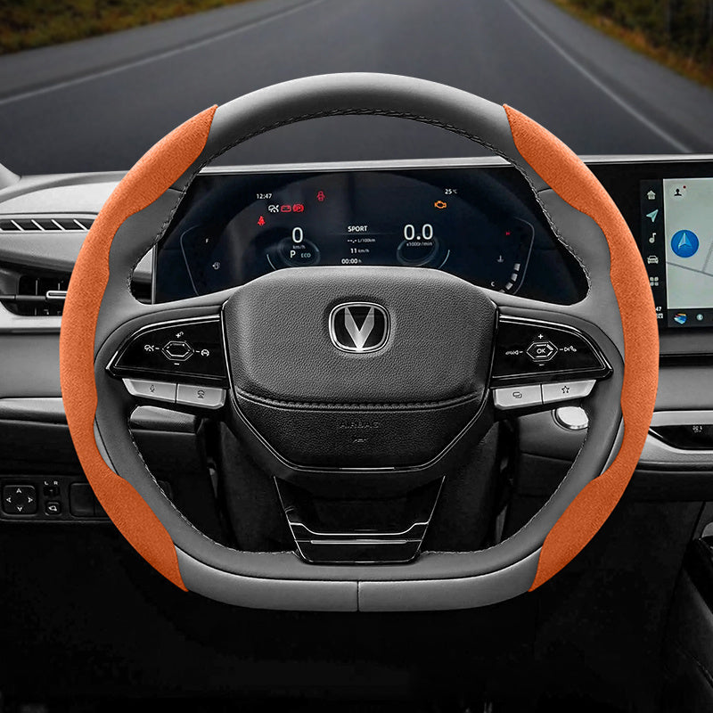 Universal Winter Fleece Non-Slip Thin Steering Wheel Cover 2 Pack in Multiple Colors