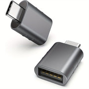 Adaptador convertidor de USB-C a USB 3.2 de alta velocidad, transferencia de datos de 10G para MacBook, iPhone, smartphones, portátiles