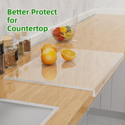 Acrylic Cutting Boards Set Non-Slip Transparent Kitchen Countertop Protectors