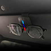 Универсальный держатель для очков на солнцезащитном козырьке автомобиля из искусственной кожи для водителей