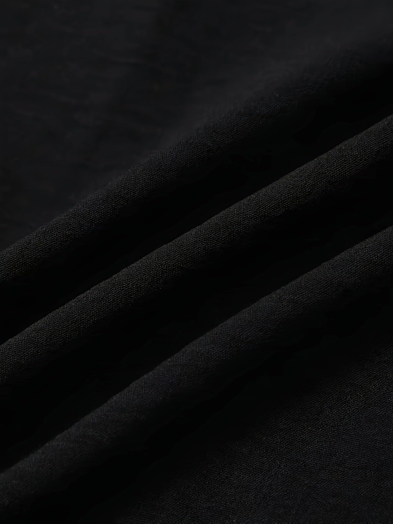 Women's Plus Size Wide Leg Pants with Faux Drawstring Black High Rise