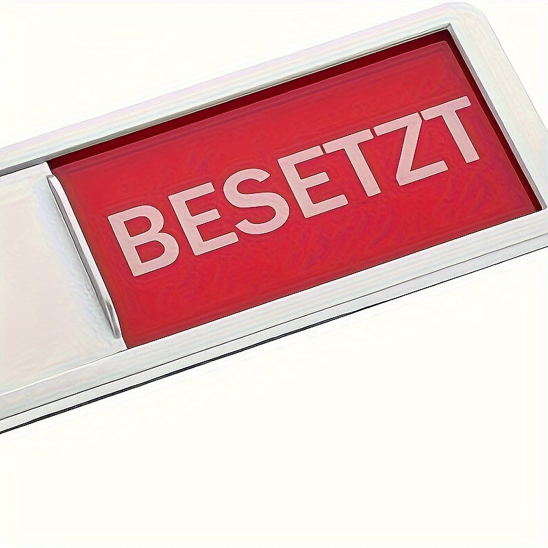 Acrylic Door Sign with Sliding Indicator for Home Office Conference Room Bathroom Kitchen