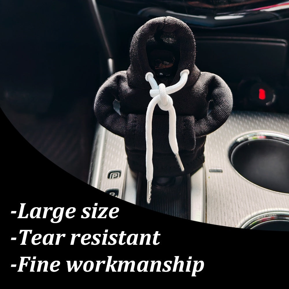 Mini Hoodie Car Gear Shift Cover Polyester Auto Interior Decor Dustproof