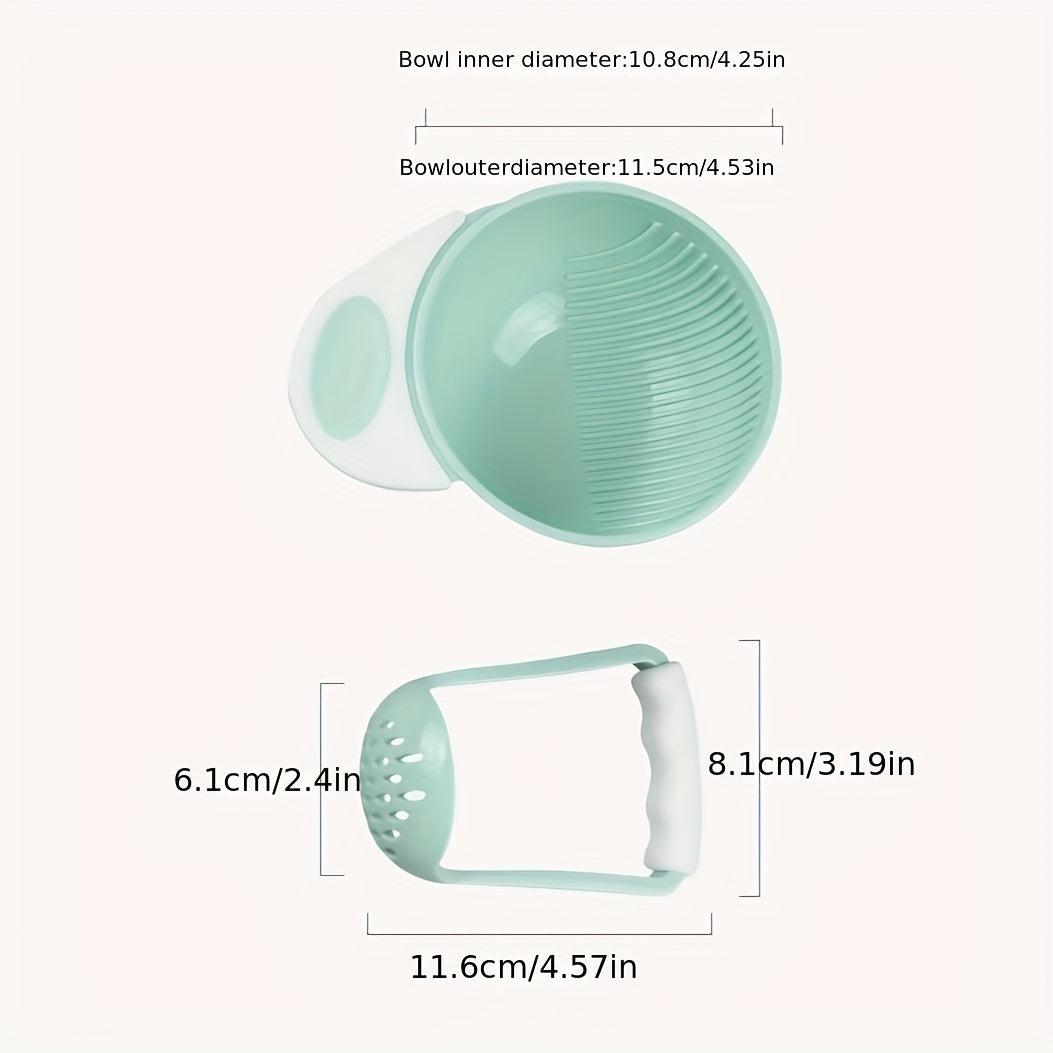 Baby Food Grinder for Babies, Fruit Pureeing Tool, Grinding Bowl