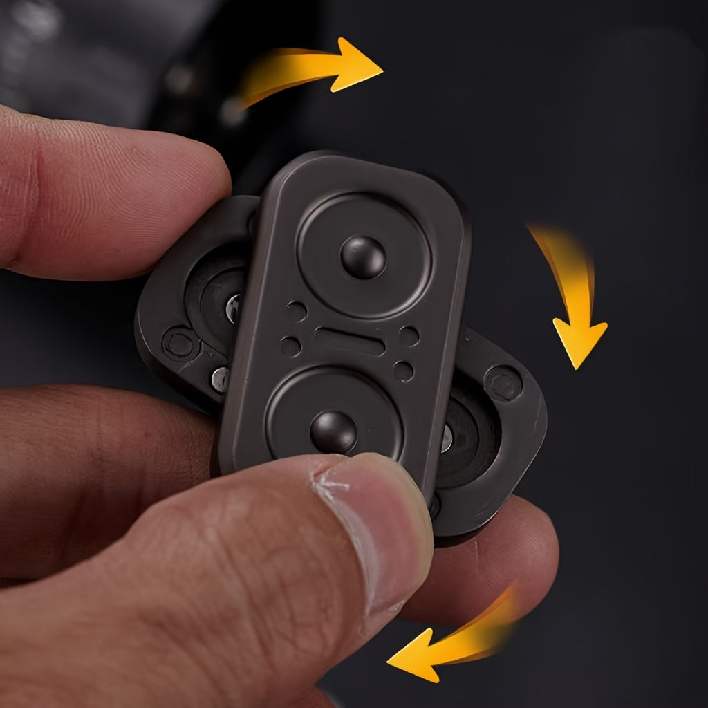 Magnetic Metal Decompression Fidget Toy for Men Gray Dark Khaki