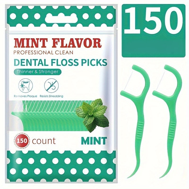 Diş ipi picklari Nane va Original interdental tozalash vositalari 50/150/300 dona