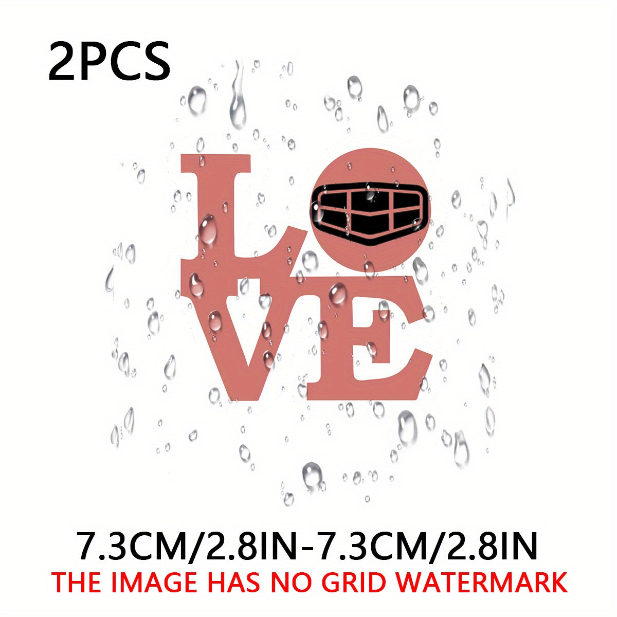 2Pcs Matte Finish Vinyl Car Logo Bumper Stickers Self-Adhesive Decals