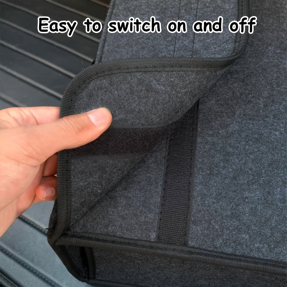 Большой вместительный складной органайзер для багажника автомобиля, сумка для хранения из фетра, многоотсековая