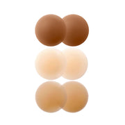 Breathable Reusable Silicone Nipple Covers Seamless Adhesive Beige for Women
