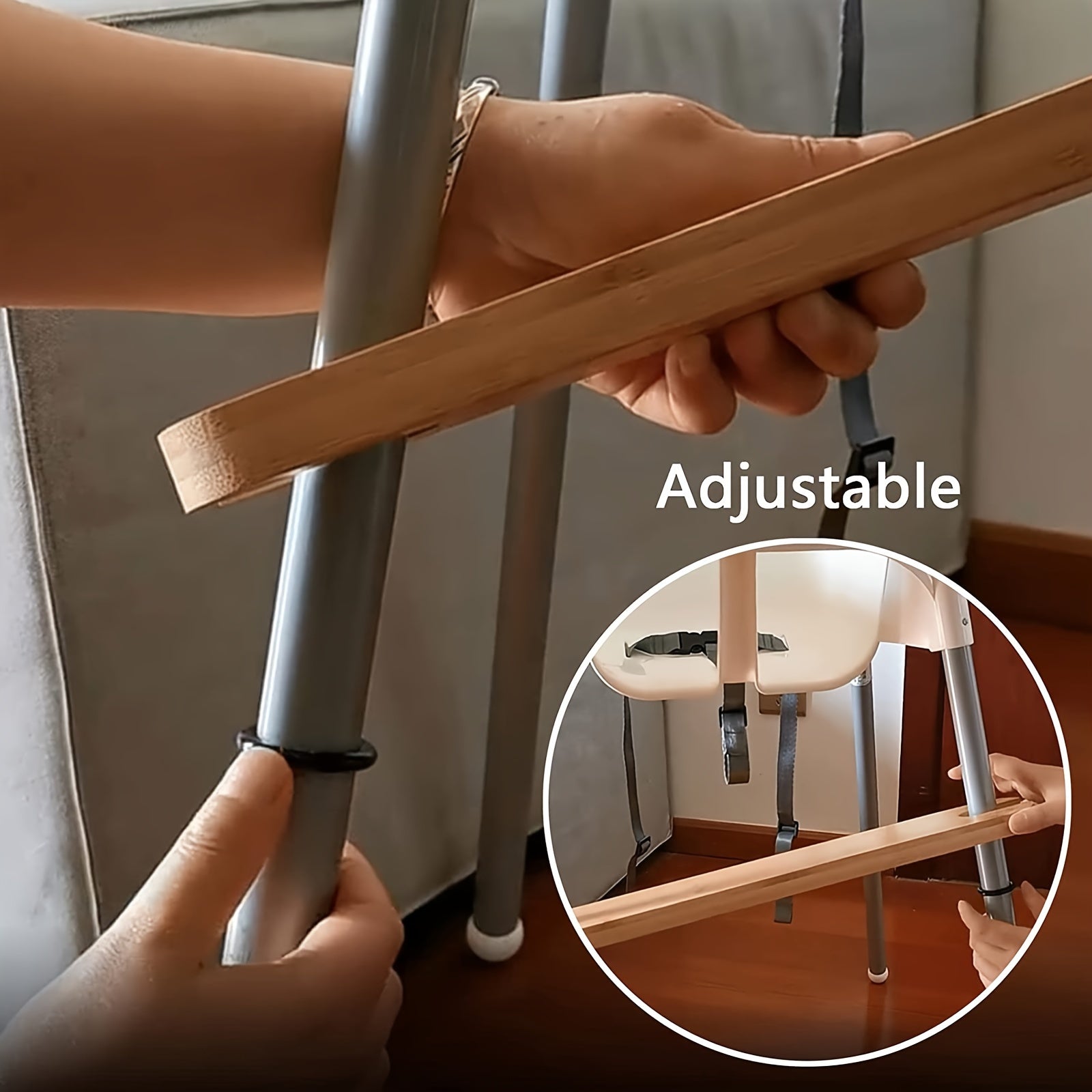 Набор для замены противоскользящих пряжек из нержавеющей стали для высоких стульев с резиновыми кольцами
