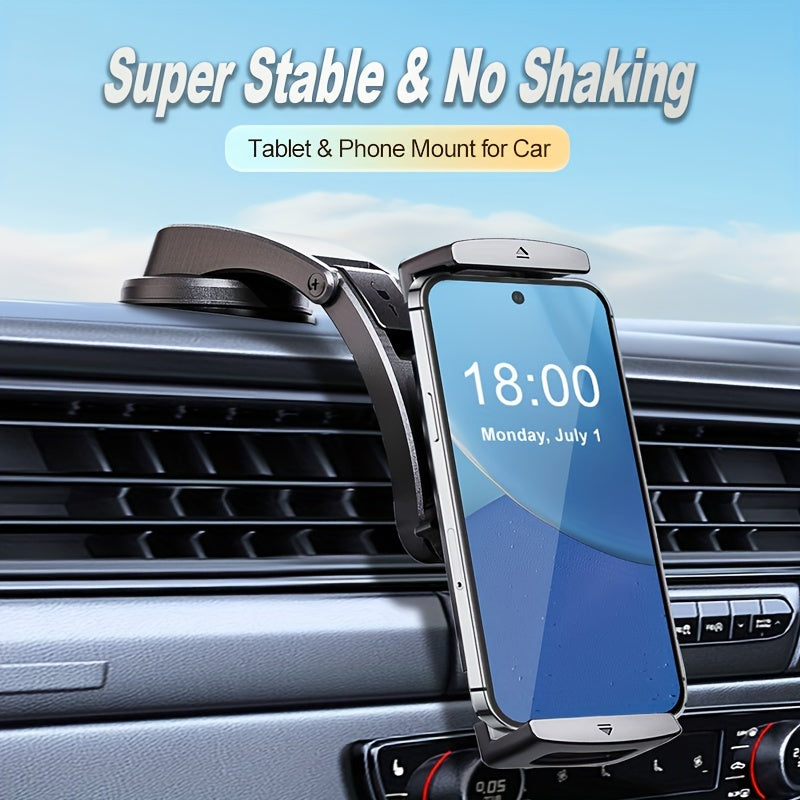 Car Dashboard Mount for Tablets and Phones Waterproof ABS Fits 10-33cm Devices