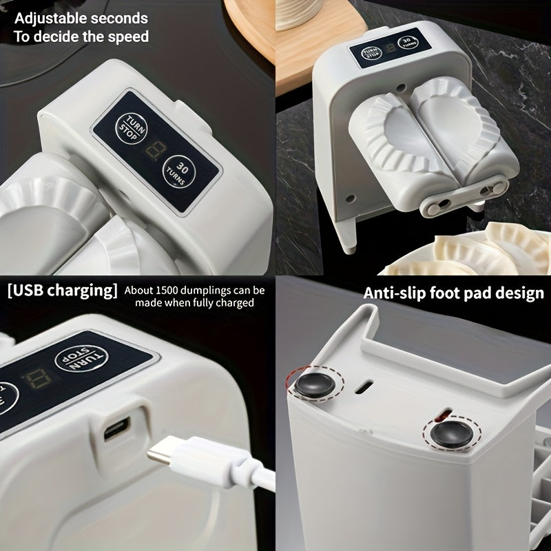 Rechargeable Fully Automatic Dumpling Maker for Home Use, Produces 1500 Dumplings