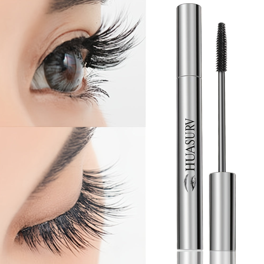Женская тушь для ресниц натуральная для объема и завитка с апельсиновым деревом и волокнами для волос, инструмент для макияжа