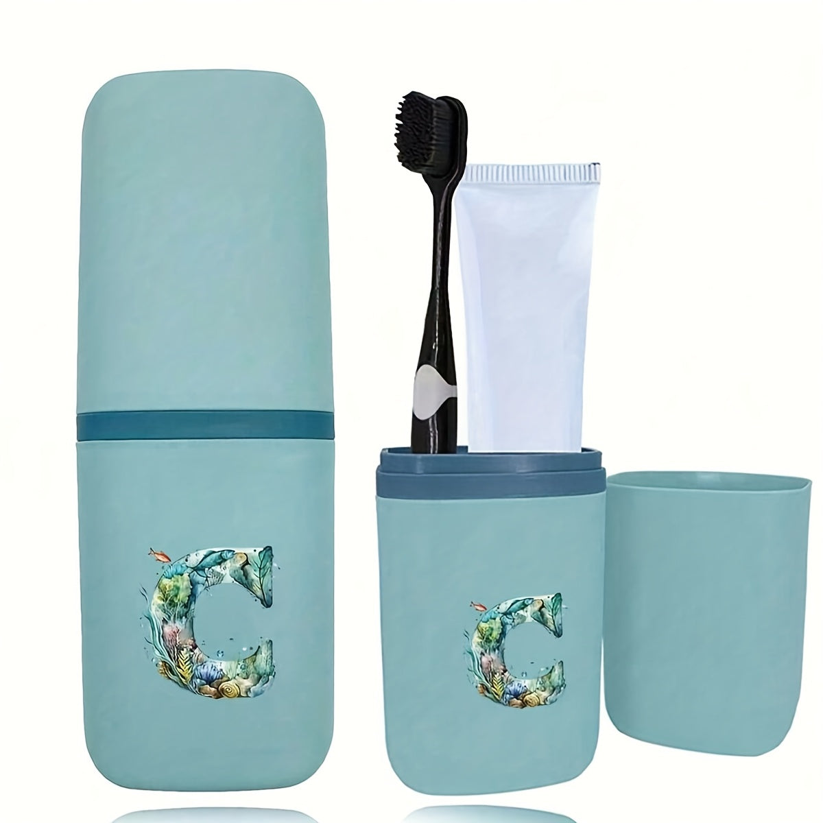 Tish cho'tkasi tutqichlari to'plami hammom aksessuarlari sayohat uchun suv o'tkazmaydigan saqlash qutisi