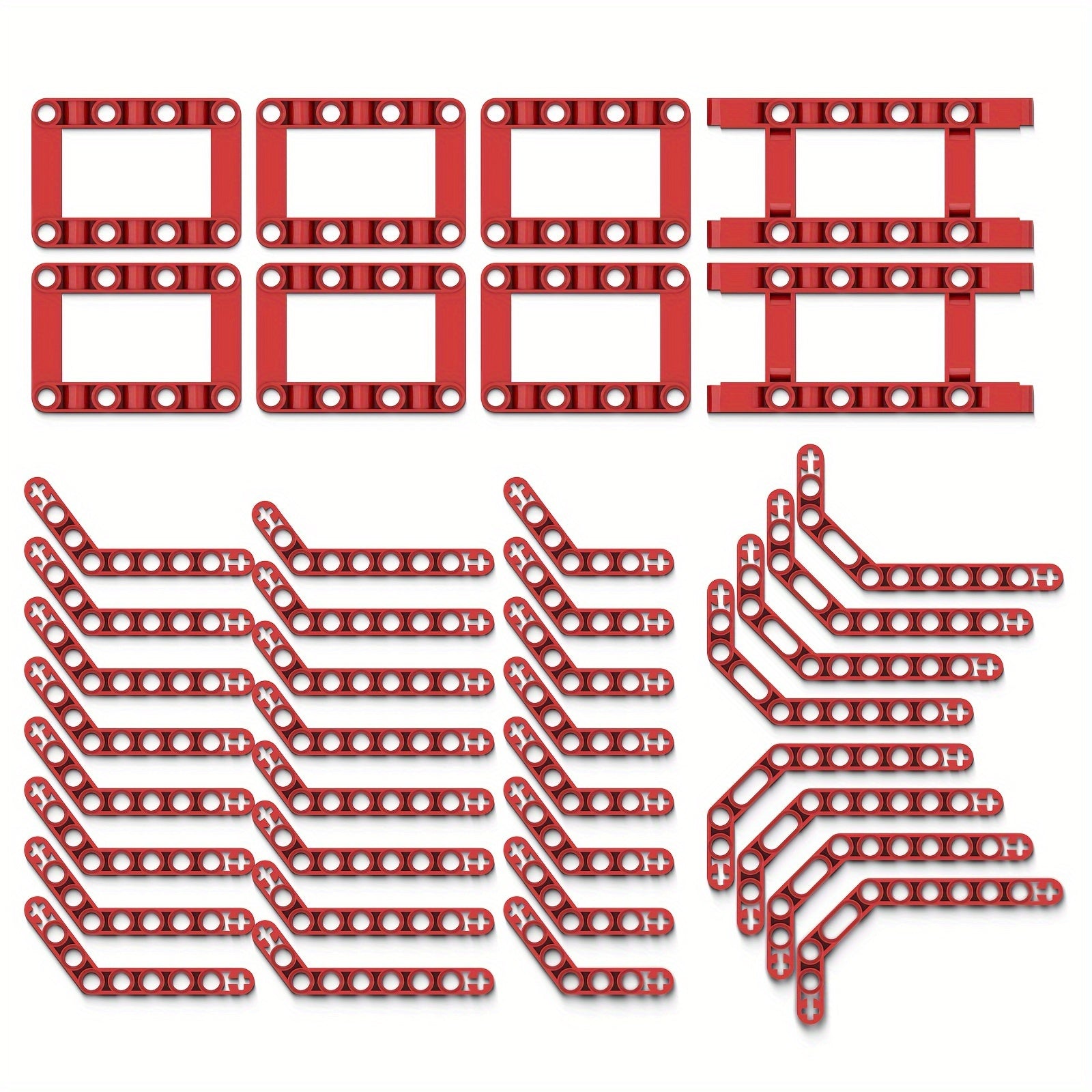 40-chi texnik qurilish bloklari bo'laklari to'plami, burchakli ramkalar va liftarm aksessuarlarini o'zingiz qilish uchun