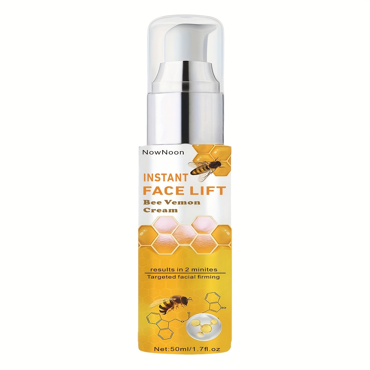 1.7 Fl Oz yuz kremi, asal zamburiqigi, gialuron kislota va glyserin bilan, barcha teri turlari uchun