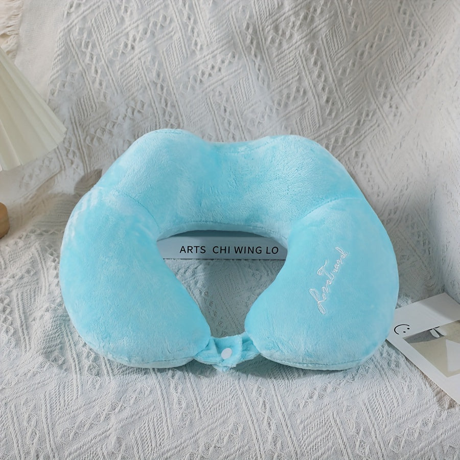 Travel Pillow U Shape Neck Support for Plane Train Car Travel Comfort