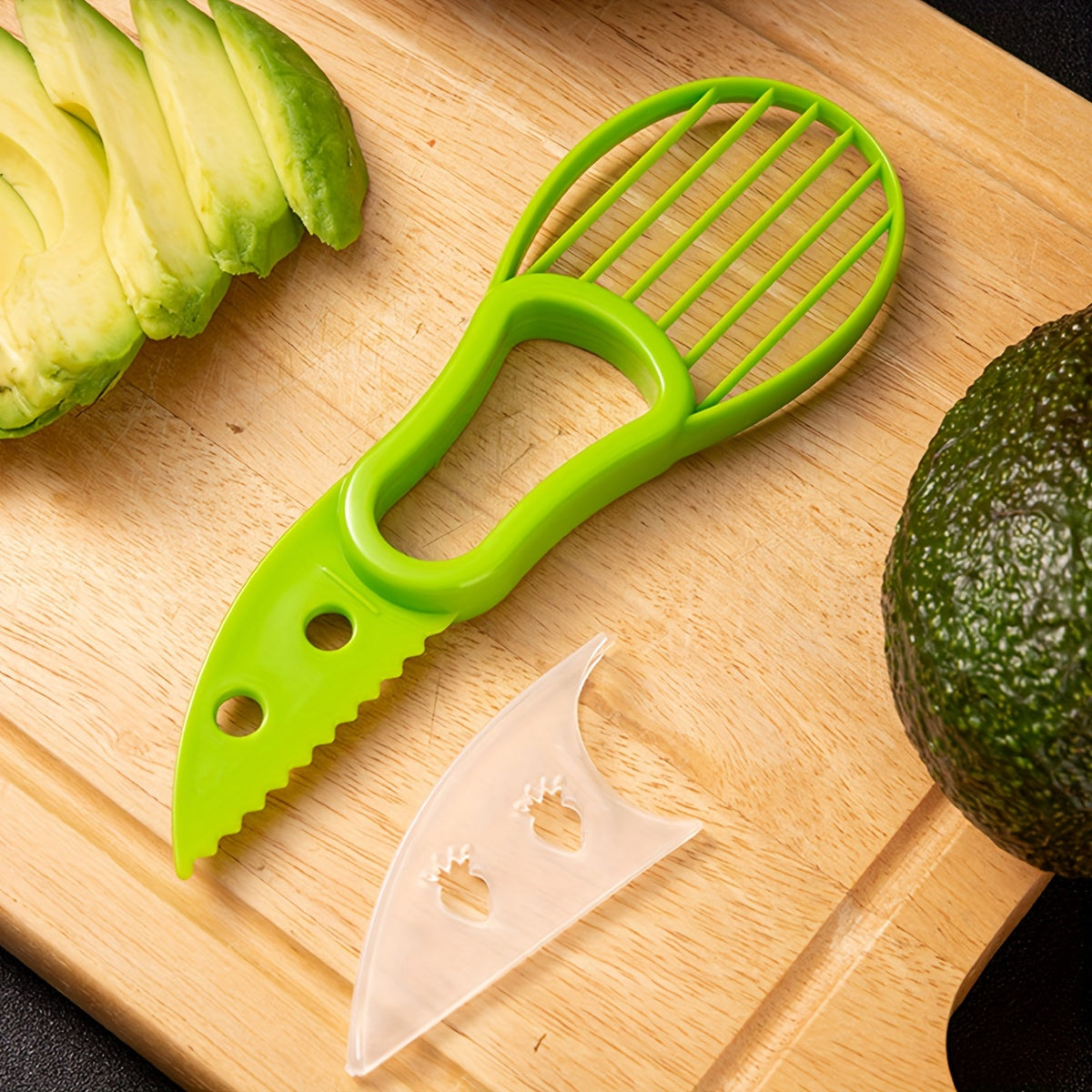 2-In-1 Avocado Slicer and Pitter Kitchen Gadget Durable Polypropylene