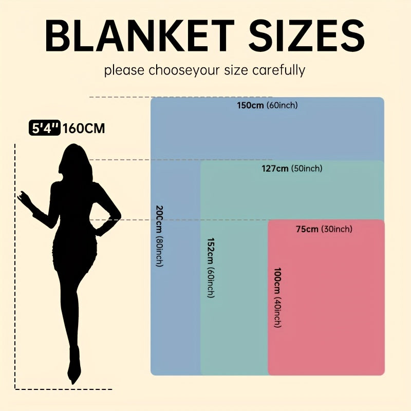 Glow in the Dark Dinosaur Flannel Throw Blanket Soft Warm for Sofa Bed Car Office