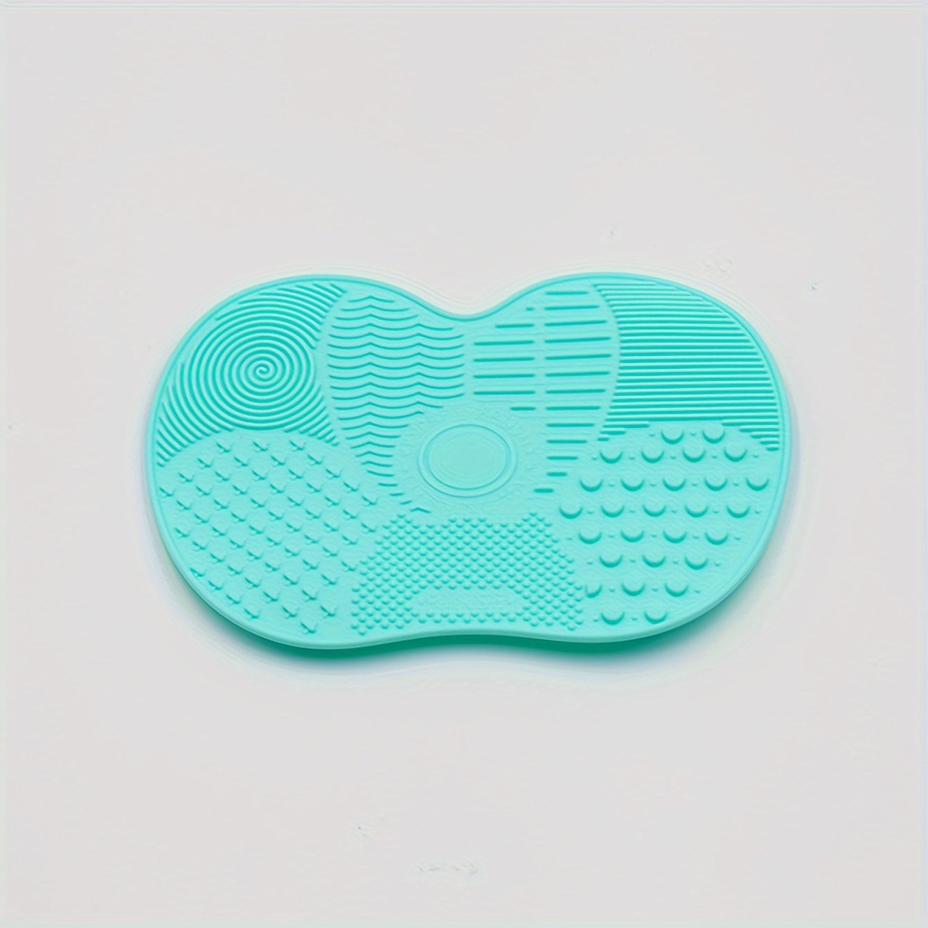 Pink Silicone Apple-Shaped Scrub Pad with Suction Cup for Beauty Care