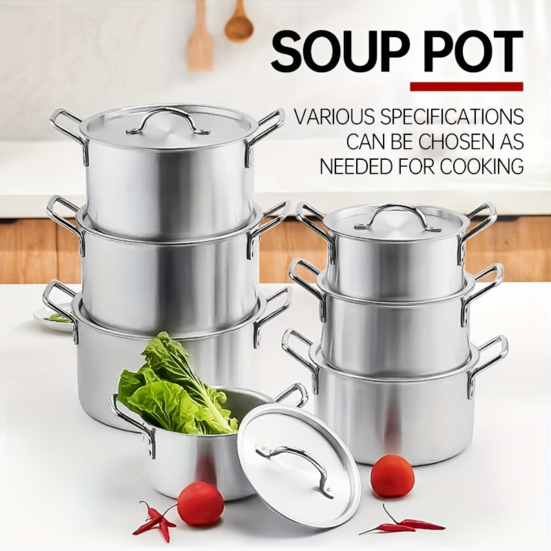 Set of Seven Aluminum Cooking Pots with Thickened Cross-Border Soup Pot Set 14-26cm