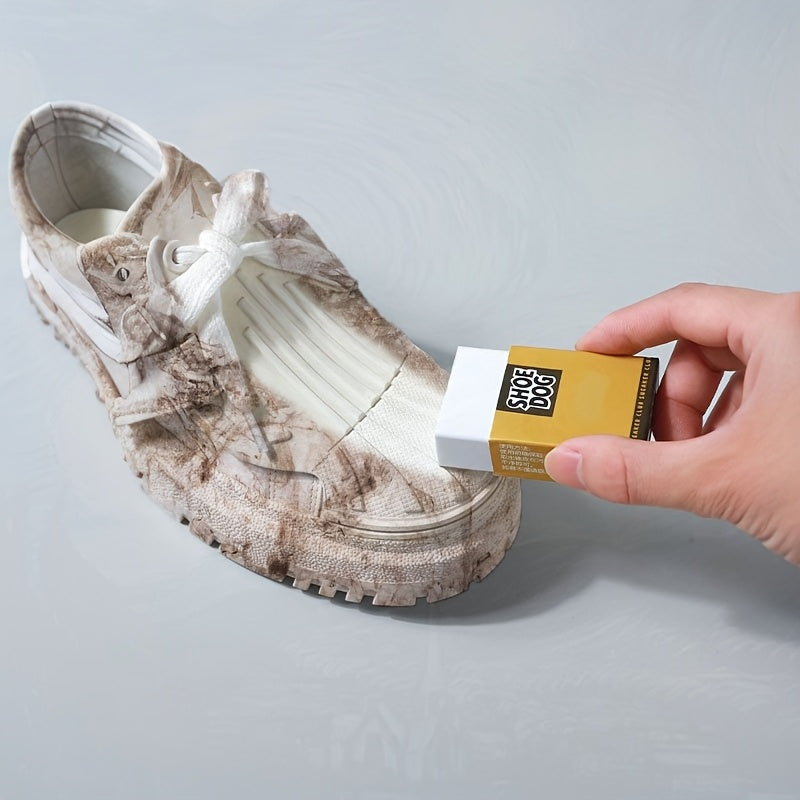 2Pcs Suede Leather Shoe Cleaner Rubber Eraser Non-Electric Stain Remover for Sneakers Clothing Glass Walls Floors Furniture