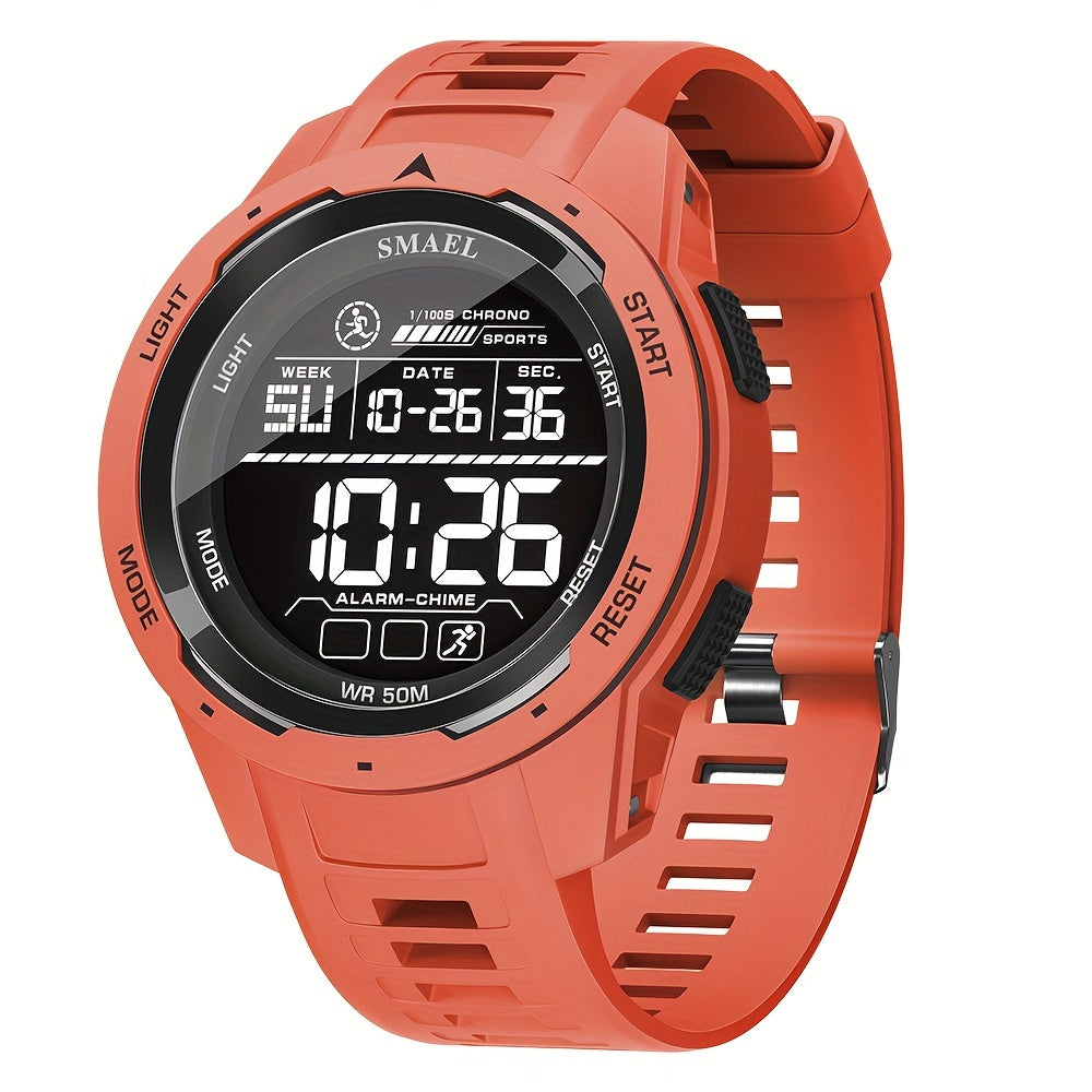 Men's LED Sports Watch Waterproof Shockproof Military Tactical Alarm Clock