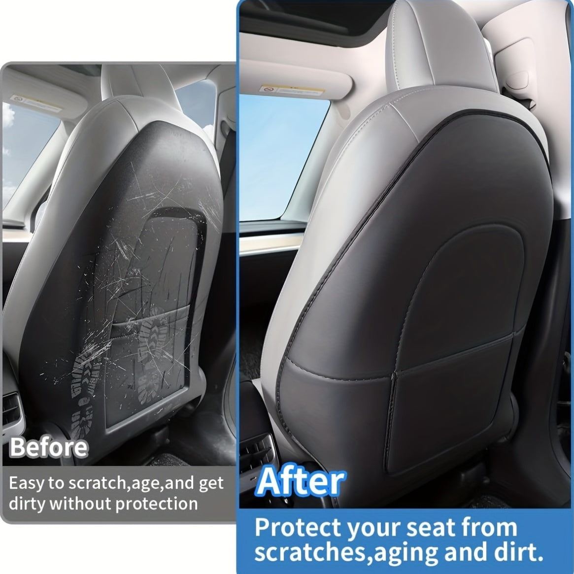 Full Coverage Car Seat Back Protector for SUVs PVC Anti-Kick Scratch Wear Resistant