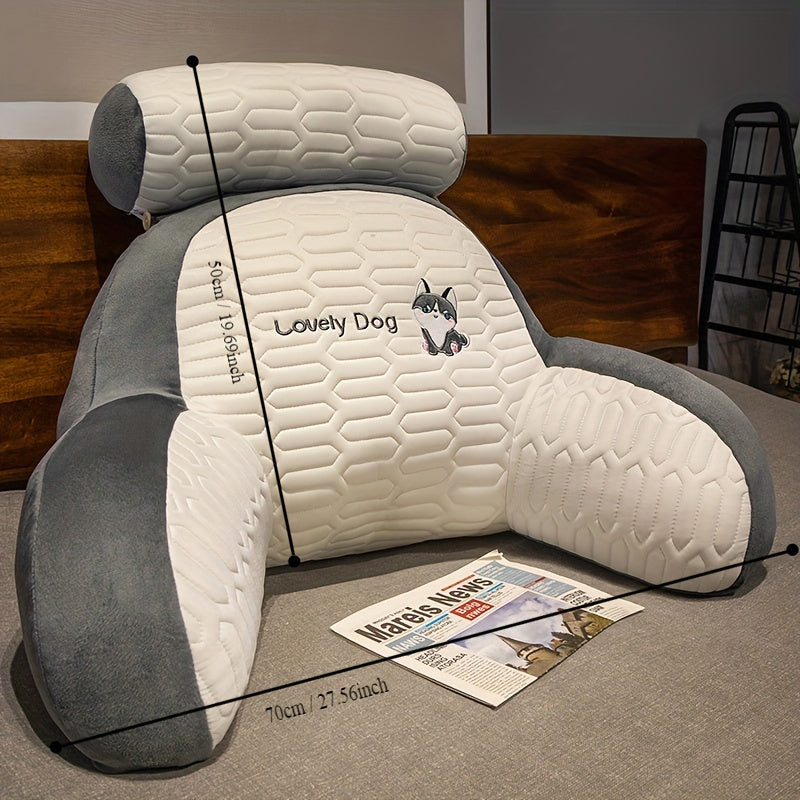 Soft Headboard Cushion with Lumbar Support Large Backrest Pillow for Bed Sofa Reading