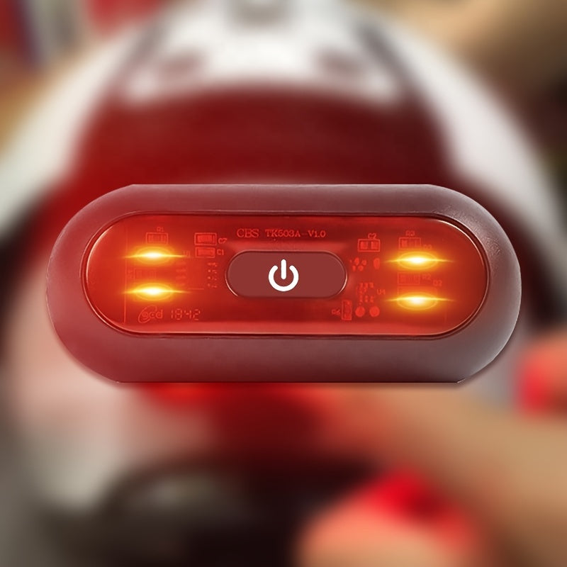 Motorcycle Helmet Rear Light LED Safety Bike Tail Lamp Red Bright