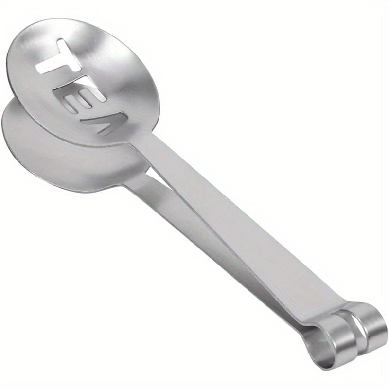 Stainless Steel Tea Bag Squeezer, Tongs and Strainer Clip, Rust-Resistant, Easy to Use